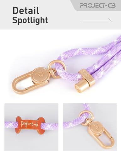 Cell Phone Lanyard 1,Phone Tether Tab 2,Phone Crossbody Strap,Lanyards for Around the Neck,Adjustable Phone Strap(Purple-G) - color: Purple-g