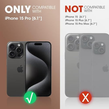 Battery Case for iPhone 15 Pro, Full Encircle 10000mAh High Capacity Rechargeable Portable Charger Case Extended Battery Pack for iPhone 15 Pro(6.1 inch) Wireless Charging Case with Carplay-Black - size: iPhone 15 Pro