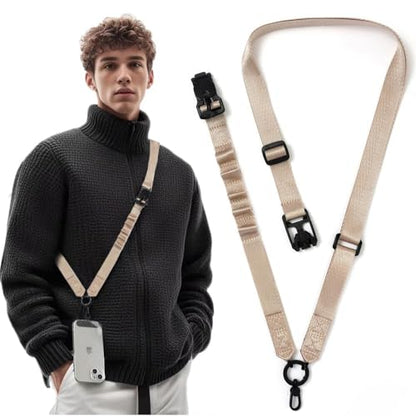 Phone Lanyard, On-the-Go Universal Crossbody Strap Neck Lanyard with Phone Tether Patches for Most Cellphones - color: C