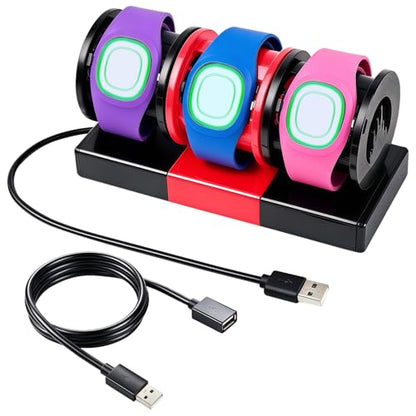Modular Charging Stand for MagicBand+, Expandable 2-4 Slot Dock - color: 3-Slot Modular Pack