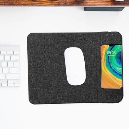 Charging Mice Pads for Desk Fast Charging Pad - color: Black