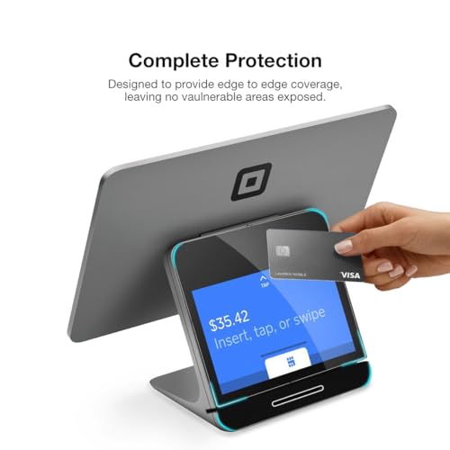 magglass Screen Protector Designed for Square Register (3 Piece) UHD Protective Tempered Glass Guard