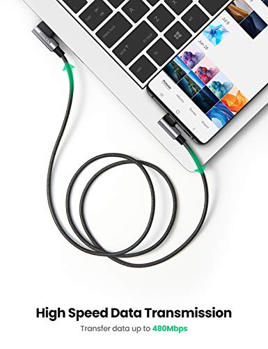 UGREEN USB A to USB C Cable 90-Degree Fast Charging Cable, 1.6ft - size: 1.6 ft