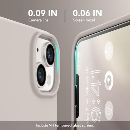 GONEZ Magnetic for iPhone 13/14 Case, Silicone Cover Stone - color: A-Stone, size: Iphone 13 /Iphone 14