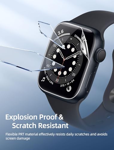 [8 Pack] Screen Protector for Apple Watch 40mm SE Series 6/5/4 Anti-Scratch,iWatch Self-Healing Soft TPU,Bubble-Free,HD Clear Soft Watch Film,Touch Sensitive,Ultra-thin for iWatch Accessories - size: 40mm SE/Series 6/5/4