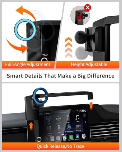 Magnetic Car Phone Holder for Toyota Camry Hybrid 2025-2026 Accessories (Fits LE, SE, Nightshade - 8 Inch Screen), Compatible MagSafe 360° Rotation Screen Mount, Does Not Affect Air Vent - size: for 2025 2026 Toyota Camry 8 inch touch screen