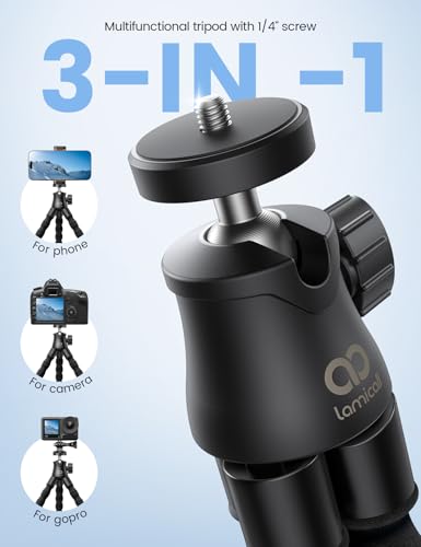 Lamicall Tripod for iPhone with Wireless Remote for iPhone Gopro Camera - style: Standard