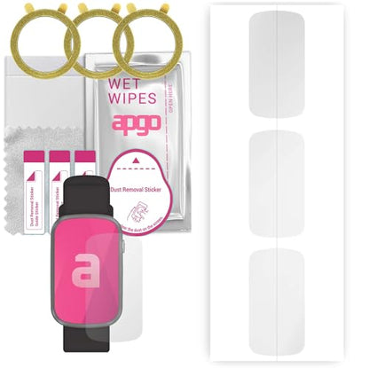 apgo 3x Hydrogel Ultra-Clear Screen Protector for Techmade Steps, Hydrogel Film, Flexible, Soft TPU with positioning layer easy installation