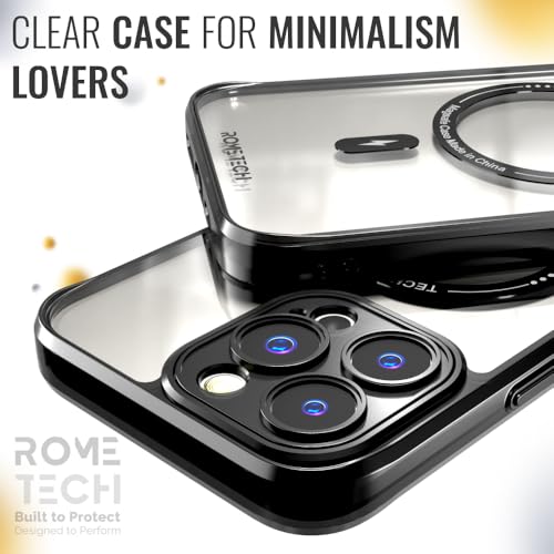 Rome Tech Clear Case Compatible with MagSafe for iPhone 14 Pro Max (2022) - Slim and Rugged Fit Thin Shockproof Case Compatible with Magsafe Devices - Clarity - style: iPhone 14 Pro Max