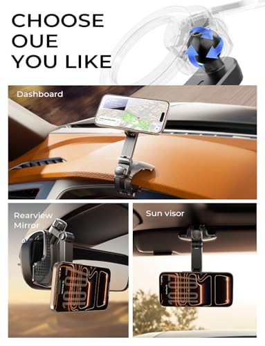 LISEN for MagSafe Car Mount Magnetic Phone Holder for Your Car Magnet Air Vent Cell Phone Holder Mount Car Accessories Gift for Men Women fit iPhone 17-12 Dashboard Mount Kits