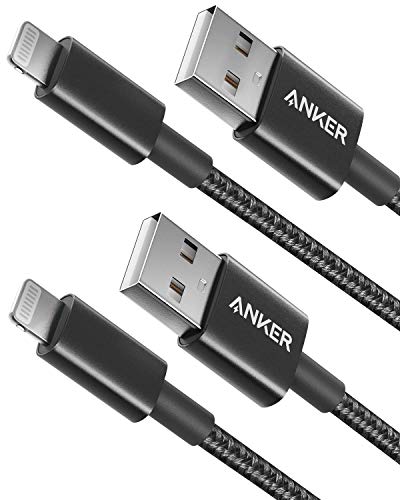 Anker USB A to Lightning Cable, MFi-Certified (2-Pack, 3.3 ft, Black) - color: Black, size: 3.3 feet * 2