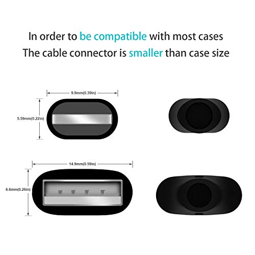 AGVEE 3 Pack 1.5ft Short Lightning Carplay Charging Cable, Hardened End Tip
