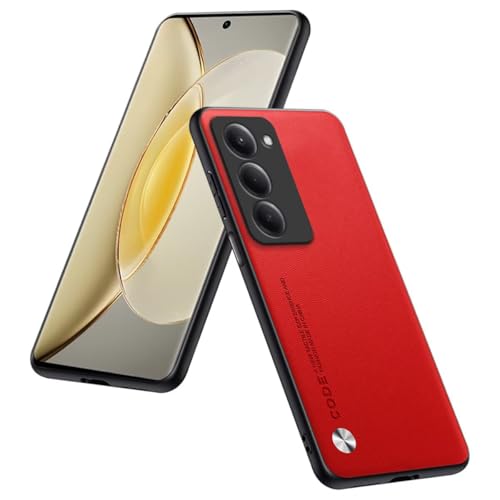 Phone Case Compatible with Smartphone, Compatible with Redmi 15 5G / Redmi 15 (4G)(Phone Dimension Size 169.48x80.45x8.4mm) (6.9"), Protective Cover in PU Leather - Red - color: Red, size: Redmi 15 169.48