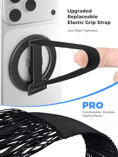 SUPERONE Replacement Elastic Finger Straps for MagSafe Phone Grip, 5-Pack