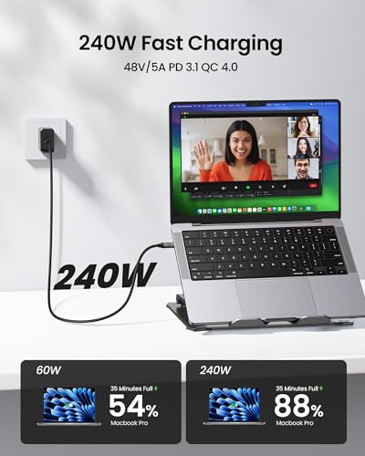 Silkland USB C Monitor Display Cable 5FT, 8K@30Hz, 4K@144Hz/120Hz, 4K@60Hz - size: 5 Feet