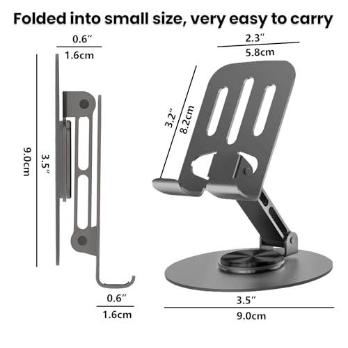 Universal Metal Cell Phone Stand, Grey - color: Grey