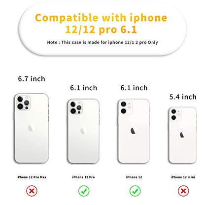 Crossbody Case for iPhone 12,Phone Case for iPhone 12 Pro [ with Adjustable Lanyard ] Clear Soft TPU Shockproof Protective Cover for iPhone 12/12Pro - Beige - size: for iPhone 12/12 Pro