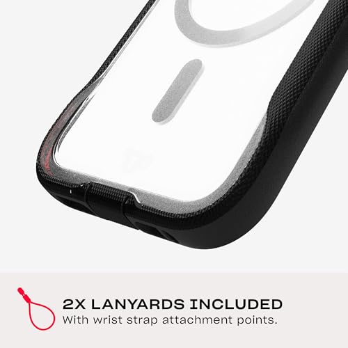 Tech21 EvoPro for iPhone 16 Pro Compatible with MagSafe - Impact Protection Case 21x Military Standard Tested - in Clear/Black - color: Clear/Black, size: iPhone 16 Pro