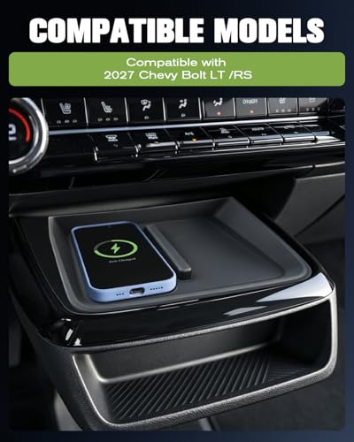 2027 Chevy Bolt Wireless Charging Mat Non Slip Cooling Silicone Pad