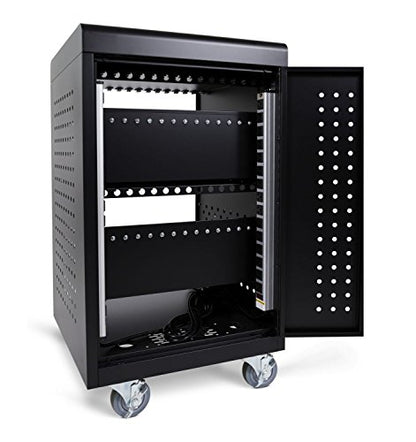 LUXOR LLTM30-B-UPS 30 Tablet/Chromebook Charging Station, Black