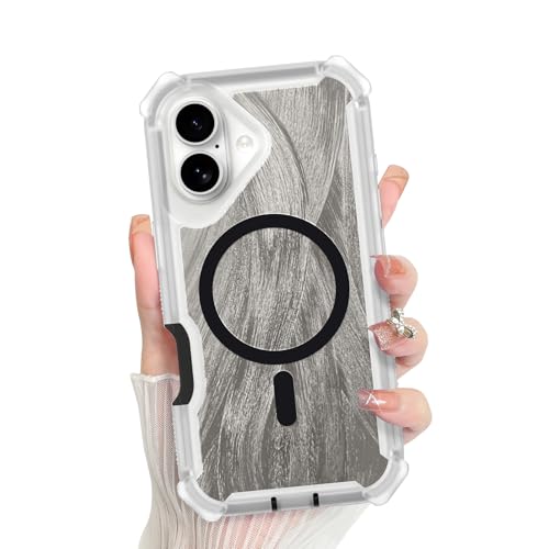 Bonoma for iPhone 17 Case 2025 Corner Hard Back -Black | Magnetic Support for MagSafe Shockproof Cover, Crystal and High-Duty Protection for Girls Women - color: Black(Shockproof), size: iPhone 17