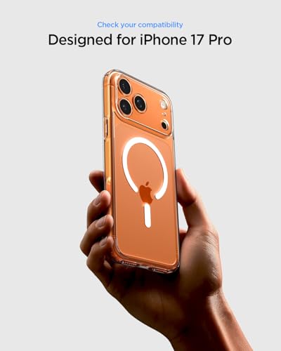 Spigen for iPhone 17 Pro Case, Ultra Hybrid MagFit [TPU Covered Camera Control] [Anti-Yellowing] [Compatible with Magsafe] - Clear - color: Clear, size: iPhone 17 Pro