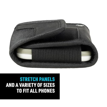 Nite Ize Clip Case Sideways Universal Rugged Holster - Belt Clip Phone Case for Easy Access - Heavy Duty & Protective - Multi-Purpose - Durable Design - Horizontal, XL | Easy Access - Heavy Duty & Protective - Multi-Purpose - Durable Design - Horizontal,