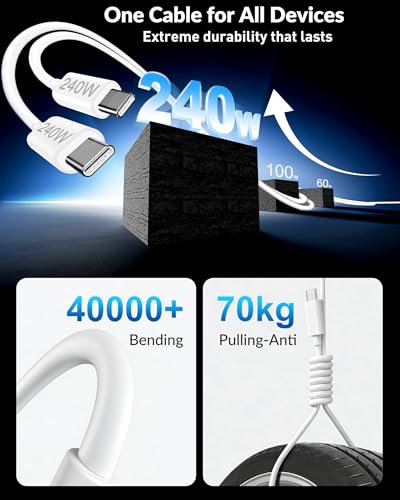 iPhone 18 17 16 Car Charger Fast Charging, 90W 4Port USB C Fast Car Charger - color: White