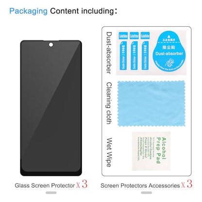 3 Pack Privacy Screen Protector for Samsung Galaxy A73/ A72/ A71 - color: Samsung Galaxy A73