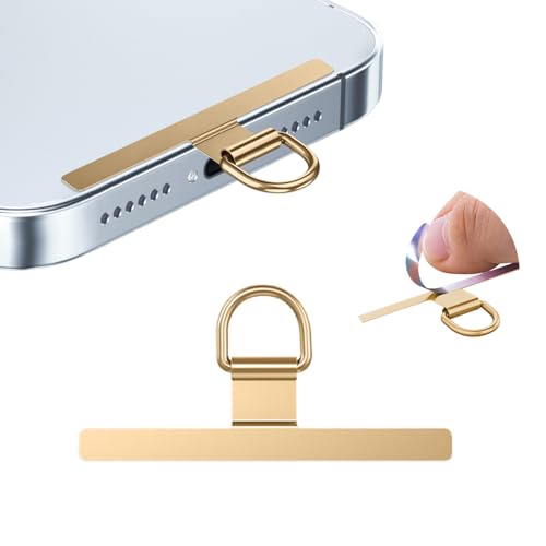 Phone Tether Tab 2pcs,0.2mm Ultra-thin Phone Metal Patch,Universal Phone Lanyard Patch for most phone (F) - color: F