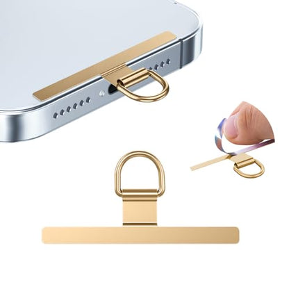 Phone Tether Tab 2pcs,0.2mm Ultra-thin Phone Metal Patch,Universal Phone Lanyard Patch for most phone (F) - color: F