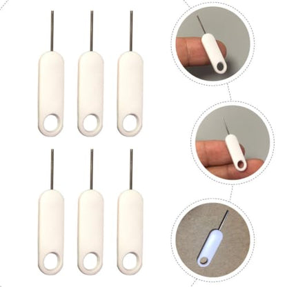 20pcs Sim Eject Tool Pin Stainless Steel Plastic for Mobile Phones