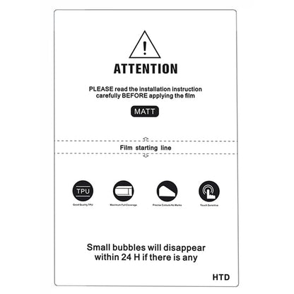 8-inch HD Matte Privacy Flexible Hydrogel Film Straight Curved Screen Protector Cut Machine Mobile Phone Protective Film (MATTE) - color: MATTE