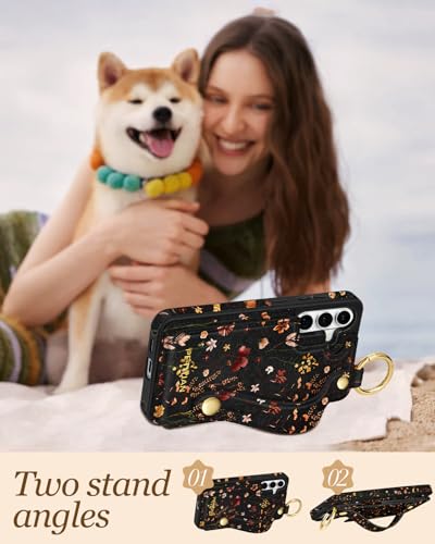 Petitian for Samsung Galaxy S26 Plus Wallet Case, Growing Flower - color: Grow Flower, size: Samsung Galaxy S26 Plus