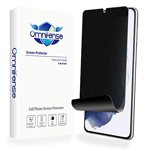 Galaxy S21 5G Screen Protector Matte Privacy Full Adhesive Soft Film (NOT Tempered Glass), Support Fingerprint Unlock Matte Finish Surface Anti Glare 2 Way Anti Spy Privacy Protection for