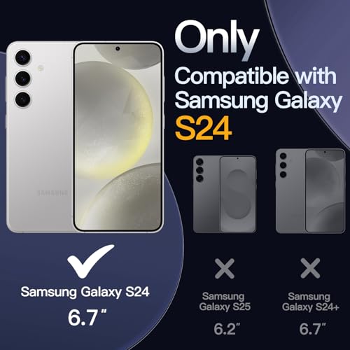 JETech Magnetic Case for Samsung Galaxy S24, Compatible with MagSafe, Clear | Shockproof Protective Phone Cover, Scratch Resistant Clear Back - color: Clear, size: Galaxy S24