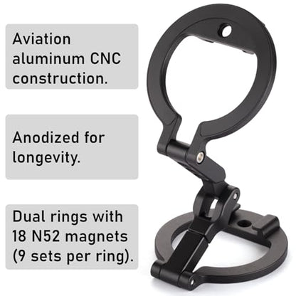 Dual‑Sided Magnetic Phone Holder for iPhone 12‑17, Vlog & Live Broadcast