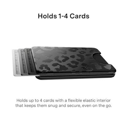VELVET CAVIAR compatible with MagSafe Wallet 2.0 | Magnetic Card Holder Wallet for iPhone 17/16/15/14/13/12 or Phone Cases compatible with MagSafe | Black Leopard - color: Black Leopard