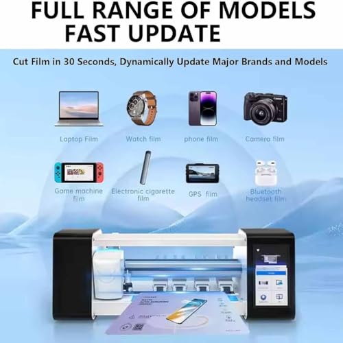 Automatic Mobile Phone Screen Protector Cutting Machine for Hydrogel TPU Protectors for Smartphones and Tablets