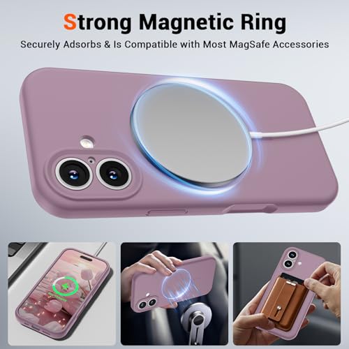 SUPFINE Silicone & Magnetic for iPhone 17 Case - color: Blackcurrant, size: iPhone 17