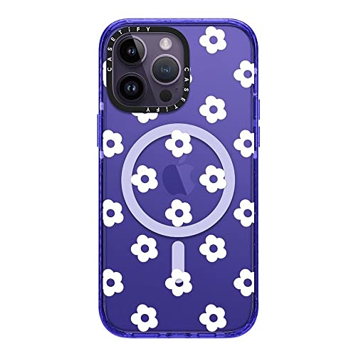 CASETiFY for iPhone 14 Pro Max Case - Impact Compatible with MagSafe | 8.2 ft. 4x Military Grade Drop Protection | Ditsy Daisies - White | Peri Purple - color: Ditsy Daisies - White, size: Iphone 14 Pro Max (Magsafe)