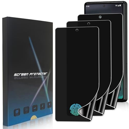 3 Pack TPU Privacy Screen Protector for Google Pixel 6A 6.1" - size: Google Pixel 6A