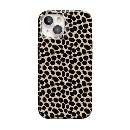 Casely iPhone 15 Plus Case | Lost in Spots | Cheetah Print | Compatible with MagSafe | Classic Ultra Slim Design - color: Lost in Spots | Cheetah Print