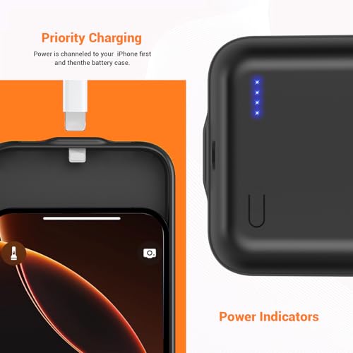 Battery Case for iPhone 12 ProMax ,13 ProMax, 14 ProMax, 14 Plus (6.7 inch) 2026 Upgraded High Capacity 13800mAh Battery Pack Rechargeable Charger Charging Case with Tempered Glass Screen Protector - size: iPhone 12 ProMax