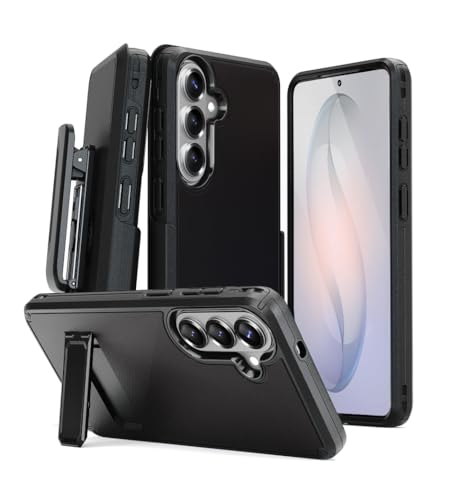 MOTIVE for Samsung Galaxy S26 Plus Case with Belt Clip and Stand | 6.7" | Case & Holster, MagSafe compatible, built-in Kickstand Horizontal, 360° rotating belt clip, slim low-profile fit - size: s26 Plus