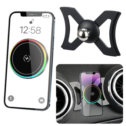 Car Magnetic Phone Mount for Audi A3 S3 RS3 2014 2015 2016 2017 2018 2019 2020 Auto Interior Accessories Best Cellphone Holder Fast 15W Wireless Charger Cell Phones Charging Screen Stand