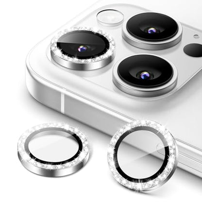 JETech Camera Lens Protector for iPhone 16 Pro/16 Pro Max, Silver, 1 Set - color: Silver