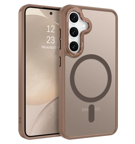 BENTOBEN Magnetic for Samsung Galaxy S24 Plus Case [Compatible with Magsafe] Translucent Matte Slim Thin Shockproof Anti-Yellow Women Men Protective Phone Cases Cover for Samsung S24 Plus 6.7", Bronze - color: Bronze