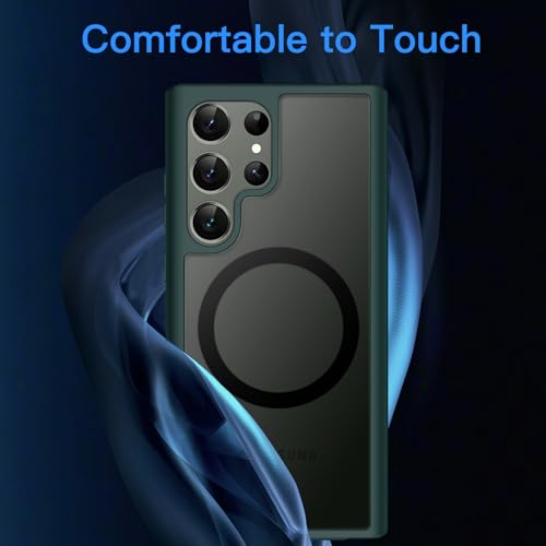 JETech Magnetic Case for Samsung Galaxy S23 Ultra, Midnight Green - color: Midnight Green