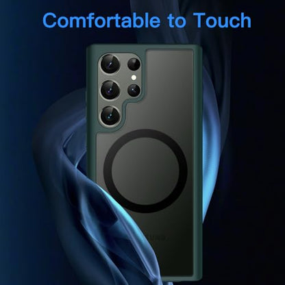 JETech Magnetic Case for Samsung Galaxy S23 Ultra, Midnight Green - color: Midnight Green